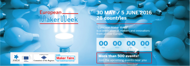 European Maker Week 30 maggio - 5 giugno 2016