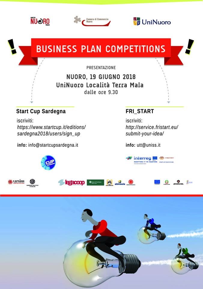 Visualizza il contenuto: Business Plan Competitions - Road Show di presentazione | Nuoro, 19 giugno 2018
