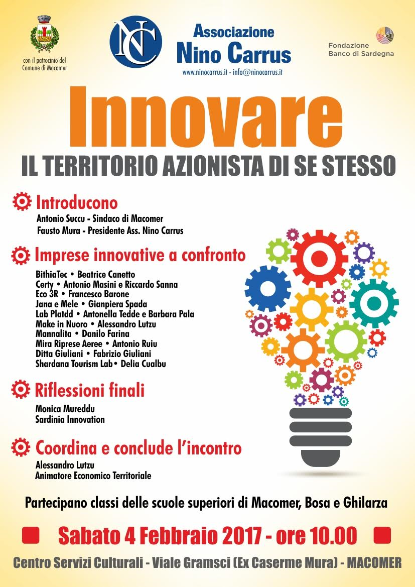 Visualizza il contenuto: Innovare: il territorio azionista di se stesso