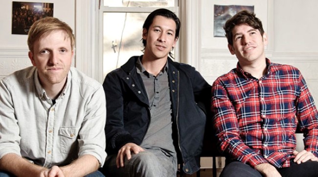 I vertici di KickStarter. Da sinistra, Charles Adler, Co-fondatore; Perry Chen, Presidente, Yancey Strickler, CEO. (Foto: Wired Italia)