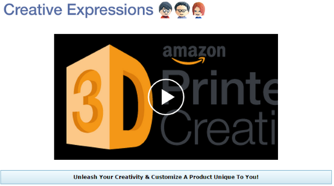 Amazon’s 3D Printing Store