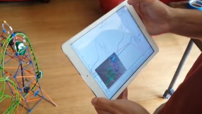 Immagine video collegata al grafico che mostra in tempo reale i dati ottenuti. (Foto: KickStarter)