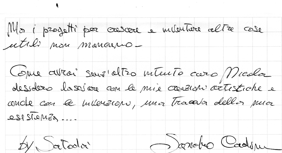 Visualizza il contenuto: Sandro Cadinu: La storia di Satodà