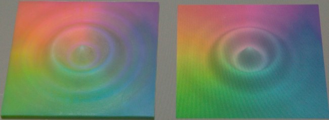A sinistra, la stampa in 3D; a destra, il rendering. (Immagine: A. Brunton et al.)
